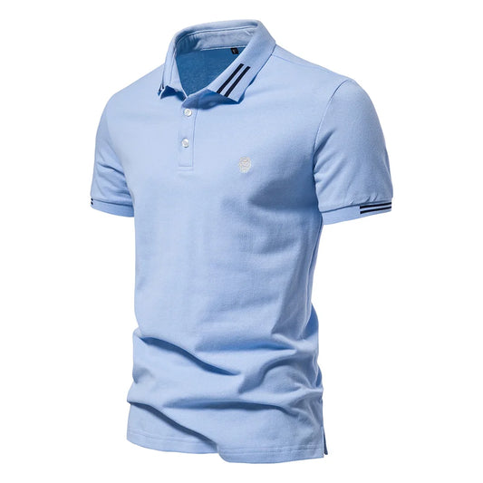 Cotton Solid Men's Polo