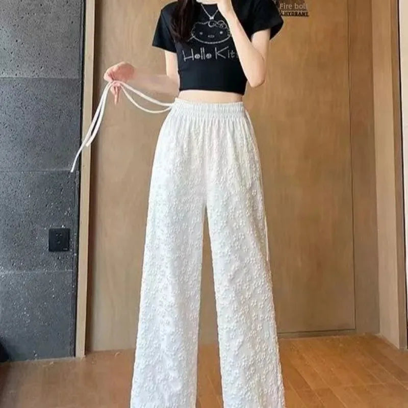Floral Wide-Leg Pants