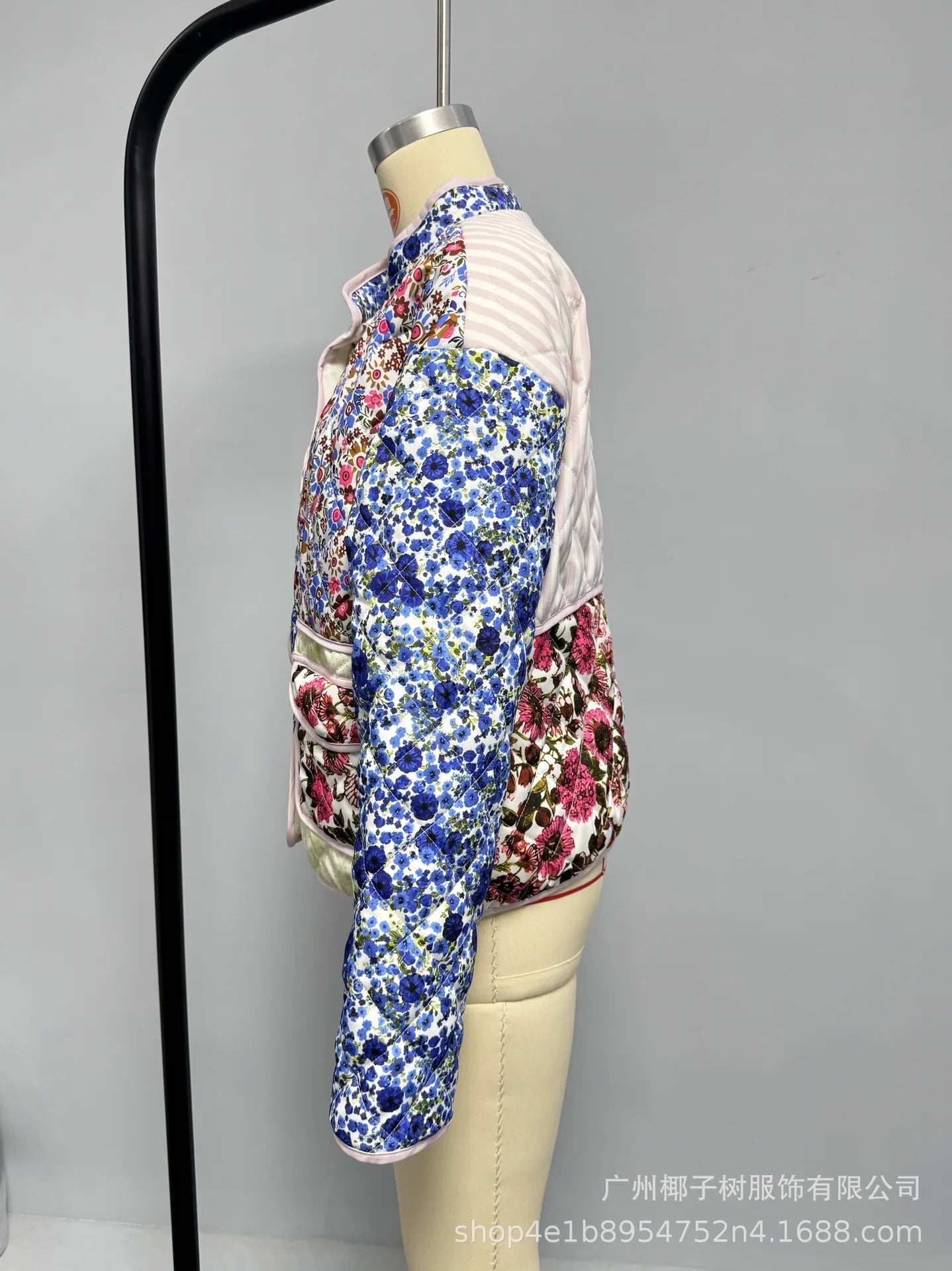 Blossom Muse Patchwork Cotton Jacket