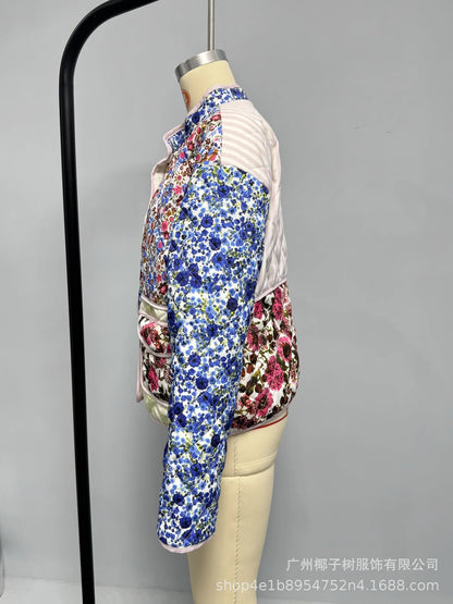 Blossom Muse Patchwork Cotton Jacket