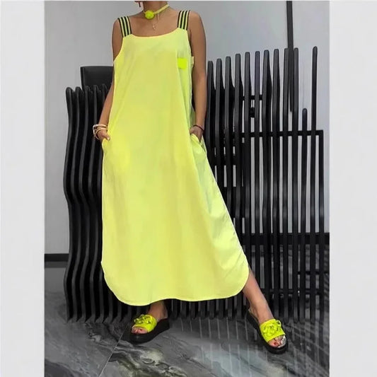Casual Solid Color Summer Dress