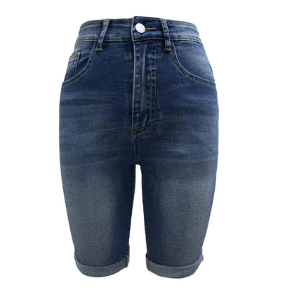 Trendy Edge High Waist Denim Shorts