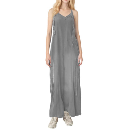Effortless Charm V-Neck Jumpsuit