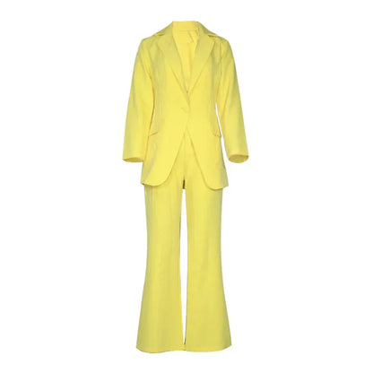 Elegant Long Sleeve Suit & Pants Set