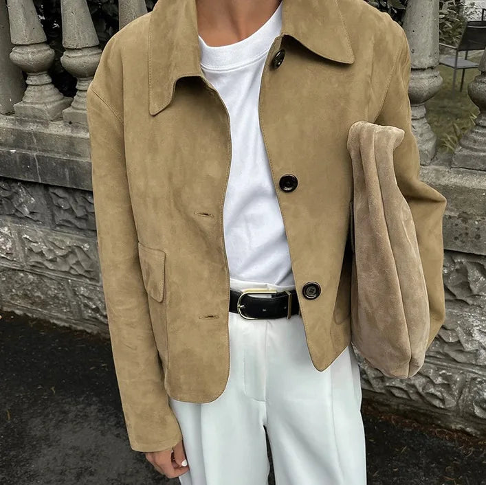 Lapel Pocket Short Jacket
