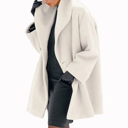 Snow Gleam Cotton Wool Trench Coat