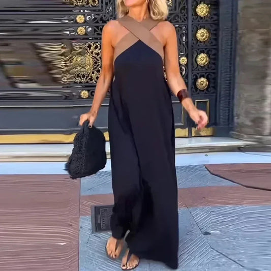 Sleeveless Patchwork Dress