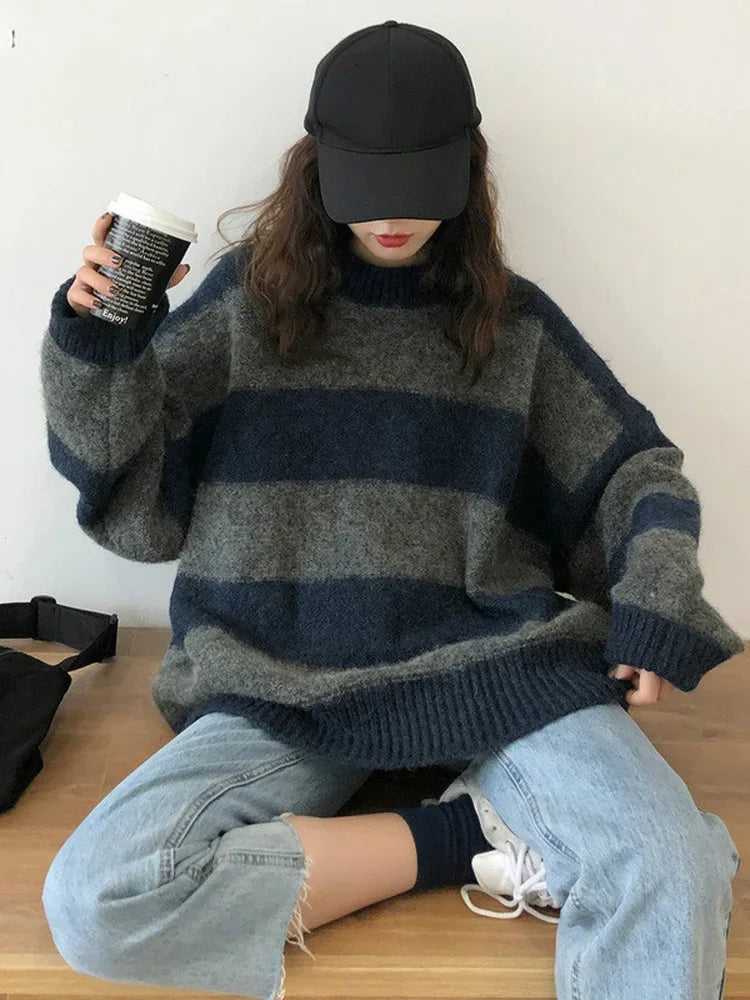 Women’s Oversized Striped Sweater