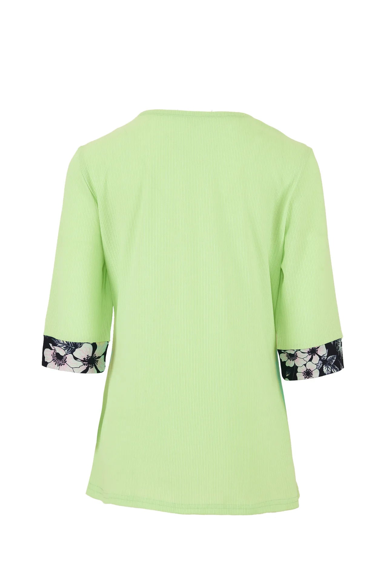 Layered Bloom Splice Casual Top