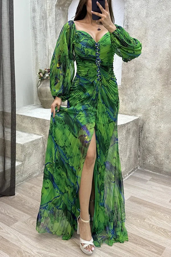 Autumn Pleated Casual Party Dress