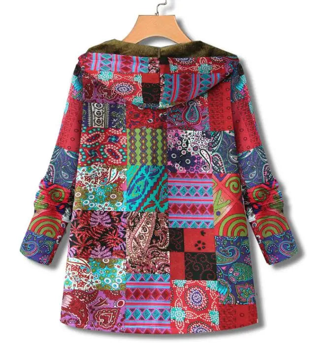 Women’s Floral Hooded Jacket
