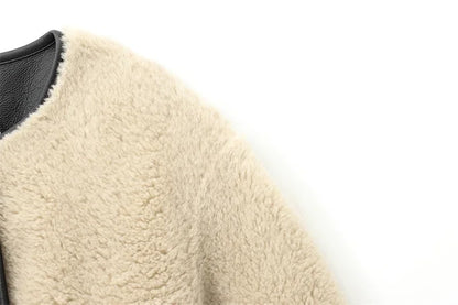 BreezeMuse Casual Crew Neck Jacket