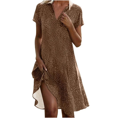 Korean Slim Fit Polka Dot Summer Dress