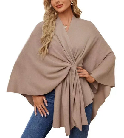 Soft V-Neck Shawl Wrap