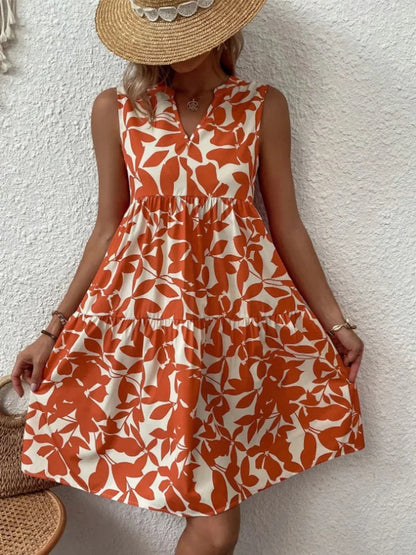 Boho Bliss Ruffle Mini Dress