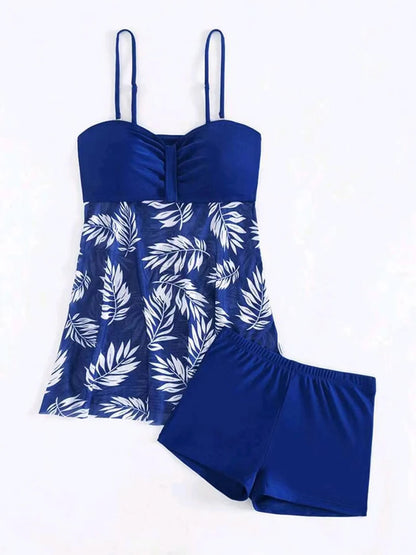 Wave Luxe Printed Tankini Swim Set