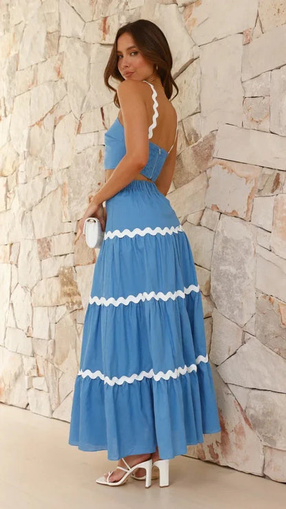 Wave Allure Strapless Dress