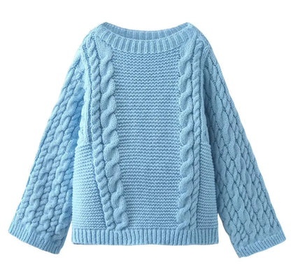 Twist Loom Chunky Knit Pullover Sweater