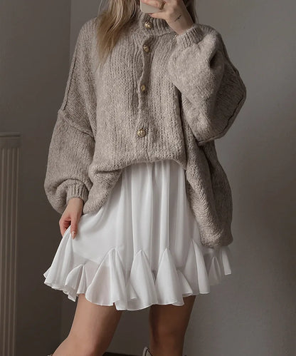Casual Pure Color Cardigan