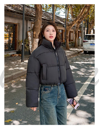 Snow Petal Short Padded Winter Jacket