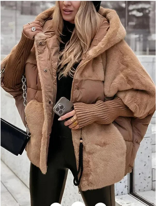Frost Glow Hooded Down Jacket