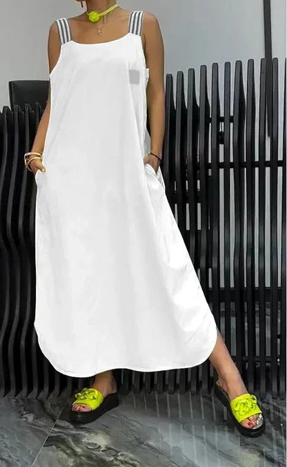 Casual Solid Color Summer Dress