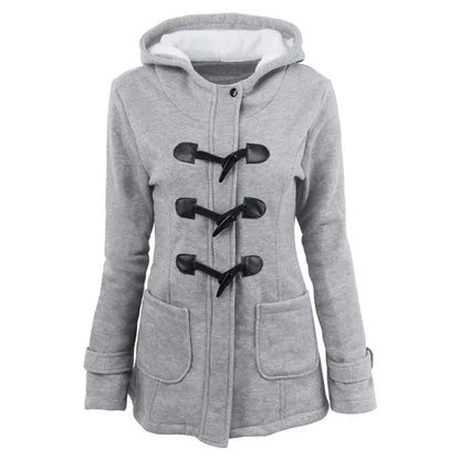 Hooded Zip Up Overcoat