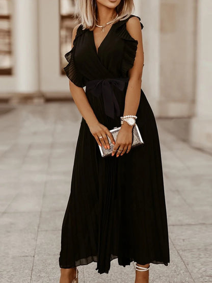 Graceflow Ruffled Chiffon Maxi