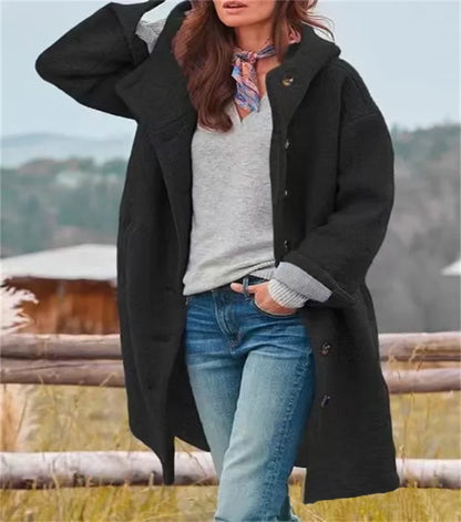 AmeriChic Hooded Woolen Coat