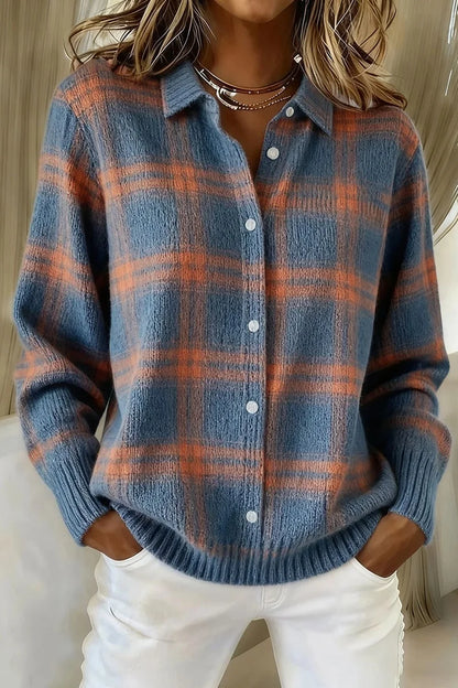 Winter Explosive Women’s Lapel Striped Color