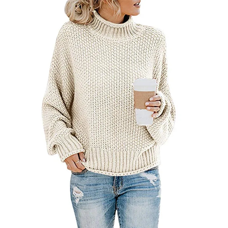 Snug Aura Turtleneck Knit Sweater
