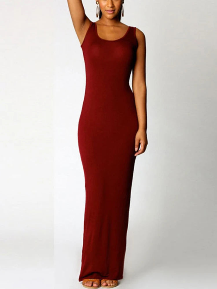 Sleek Essentials Maxi Dress