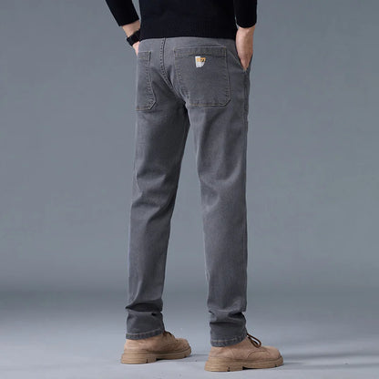 Street Flex Six-Pocket Print Jeans