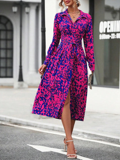 Spring Oversized Print Suit Set