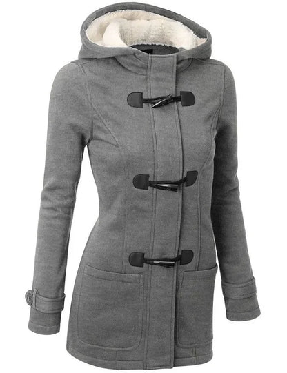 Hooded Zip Up Overcoat