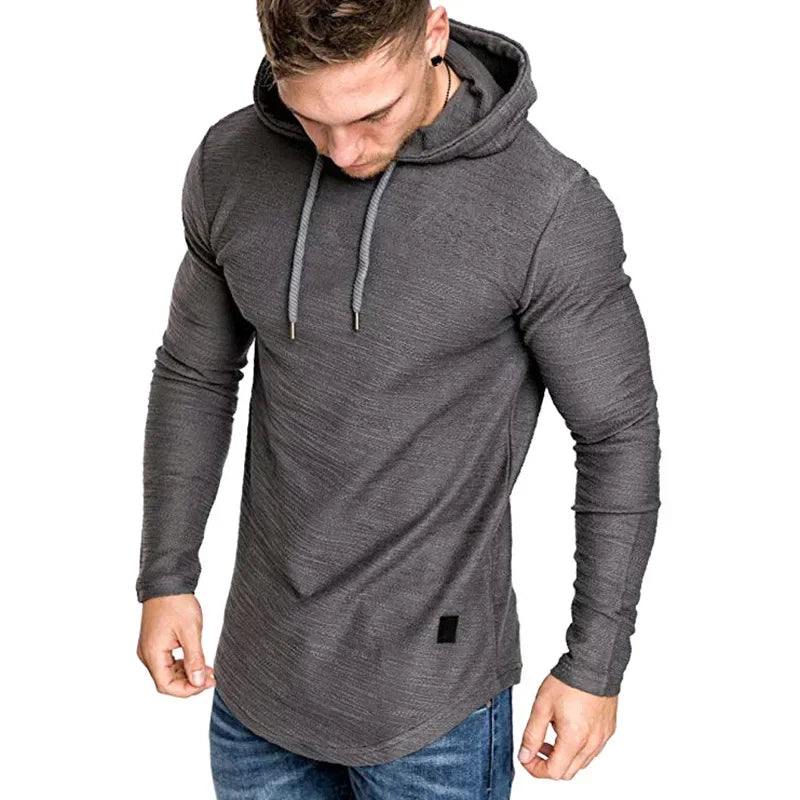 Patchwork Solid Color Men's Hoodie