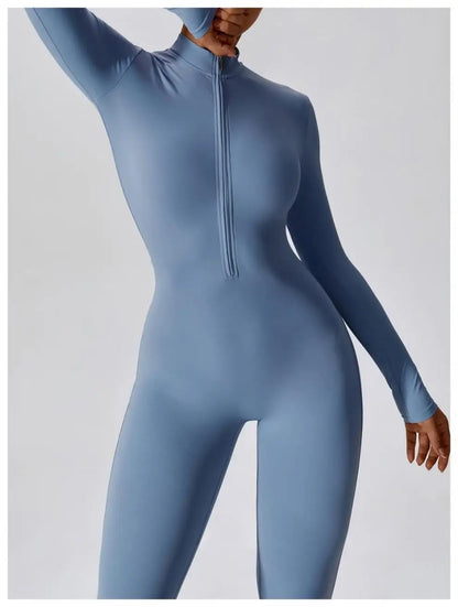 Women's Long-Sleeve Yoga Jumpsuit