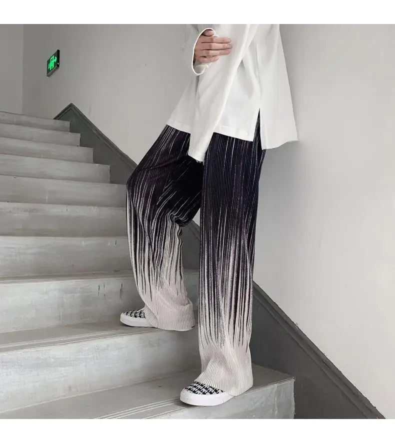 Silken Flow Harajuku Wide Leg Pants