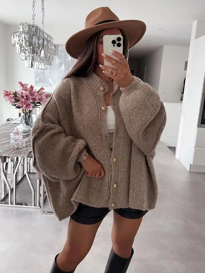 Casual Pure Color Cardigan