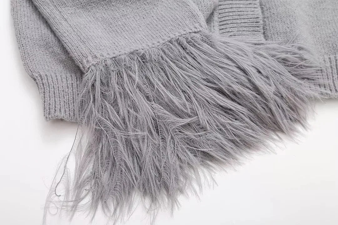 Elegant Harmony Knitted Cardigan Jacket