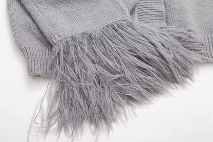 Elegant Harmony Knitted Cardigan Jacket
