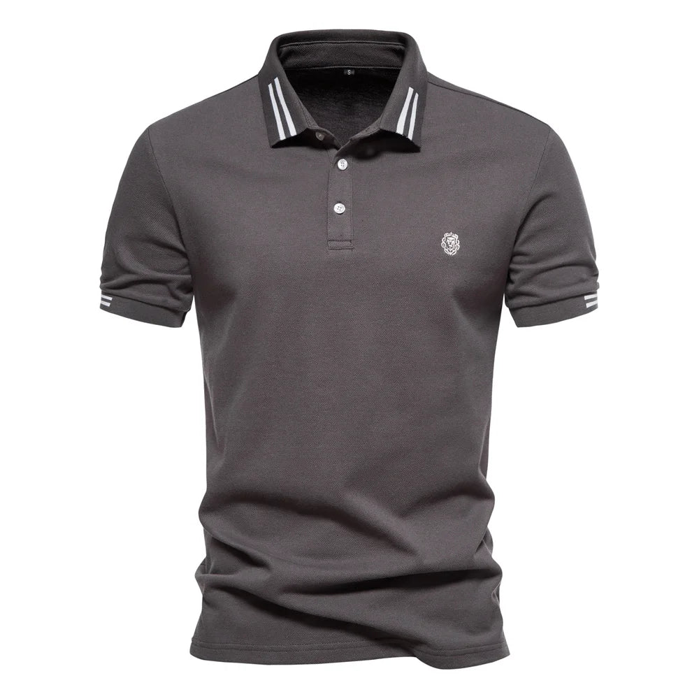 Cotton Solid Men's Polo