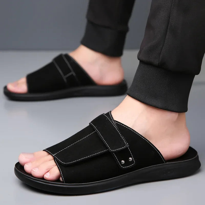 Men’s Suede Leather Beach Sandals
