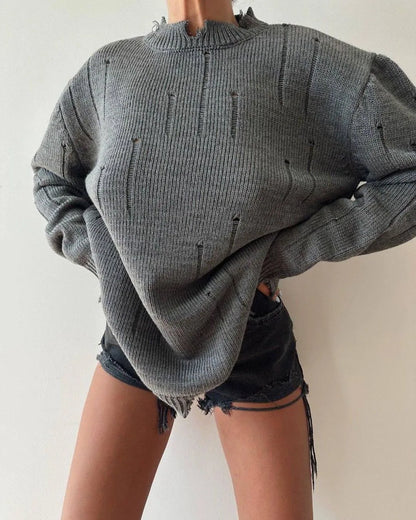 Urban Chic Black Hole Knit Sweater