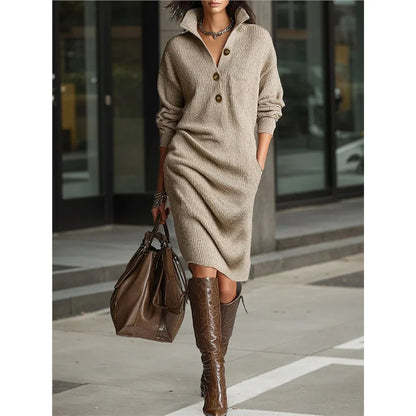 Women’s Mid-Length Button-Up Sweater