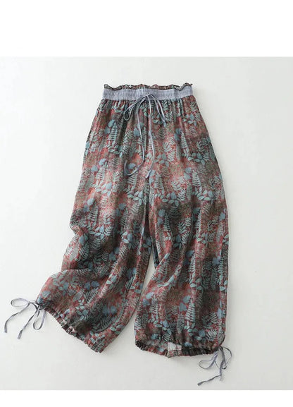 Autumn Grace Printed Cotton Trousers