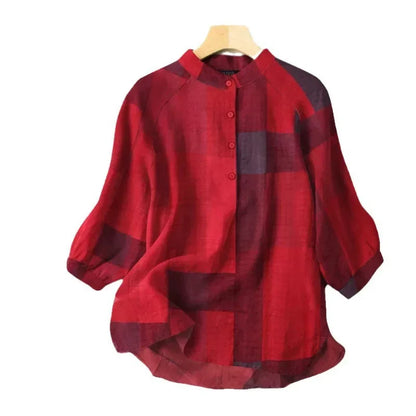 Lantern Print Chinese Style Shirt