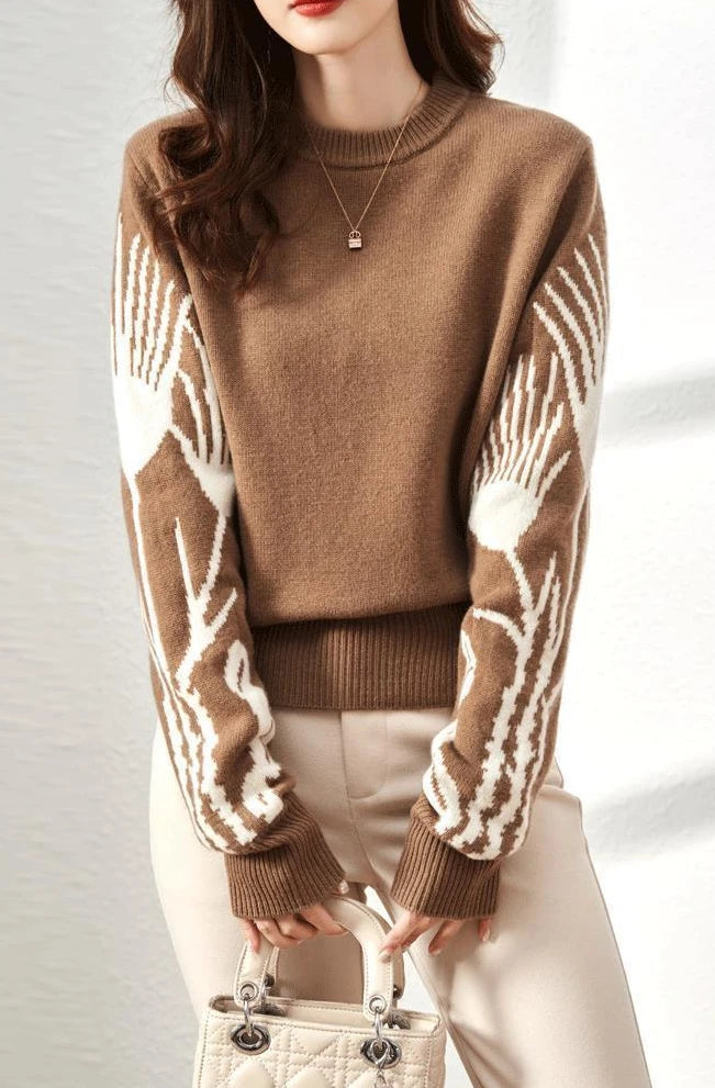 Mono Muse Graphic Knit Pullover