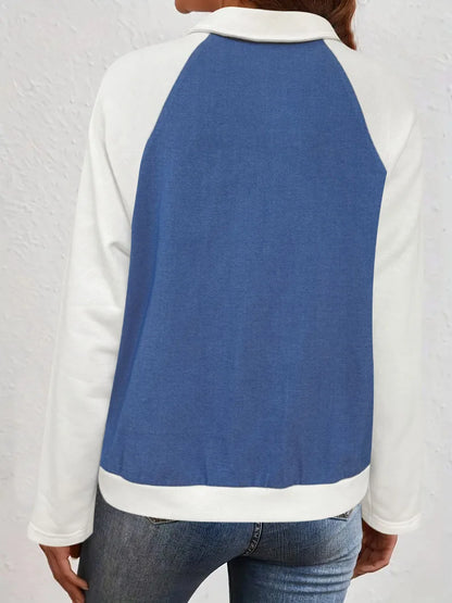 Women’s Color-Block Patchwork Denim Jacket