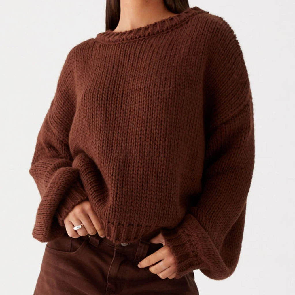 CozyHue Premium Knit Pullover Sweater